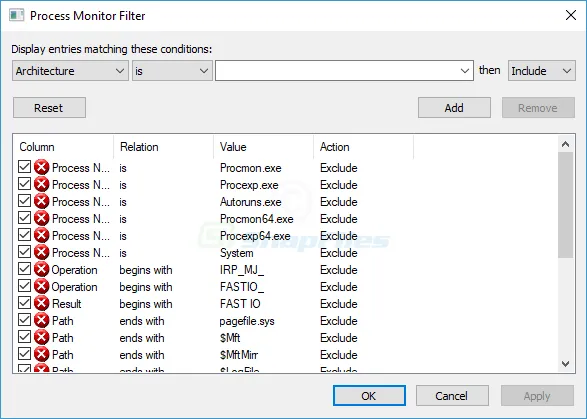 Process Monitor Capture d'écran 2