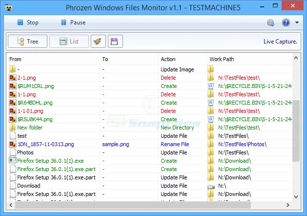 Phrozen Windows File Monitor Capture d'écran 2