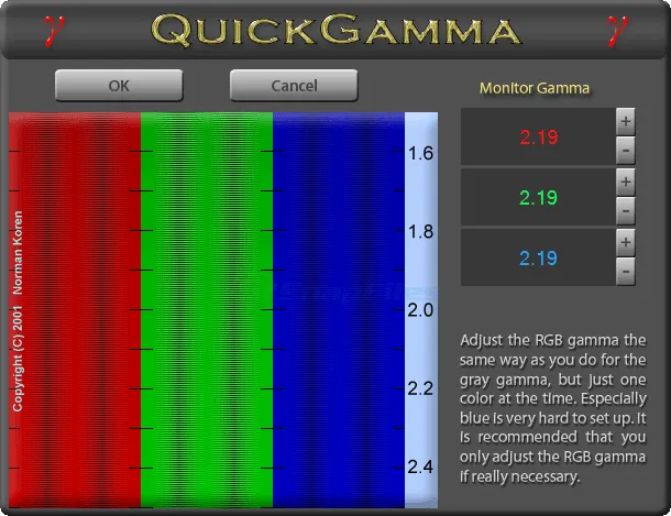 QuickGamma Capture d'écran 2