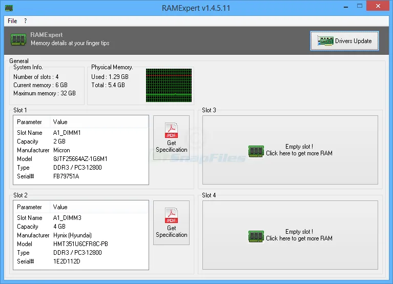 RAMExpert Capture d'écran 1