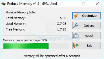 Reduce Memory Capture d'écran 1