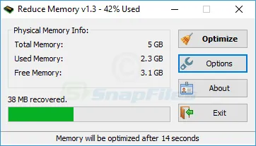 Reduce Memory Capture d'écran 2