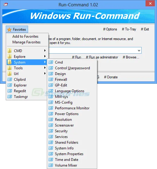 Run-Command Capture d'écran 2