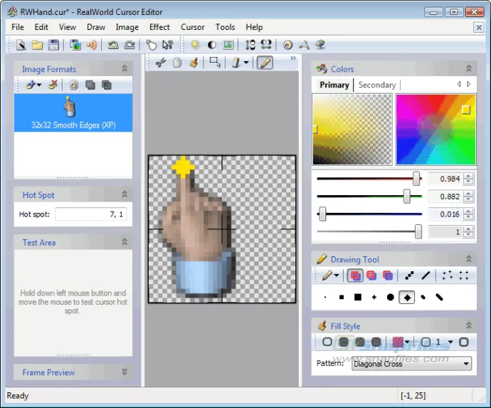 RealWorld Cursor Editor Capture d'écran 1