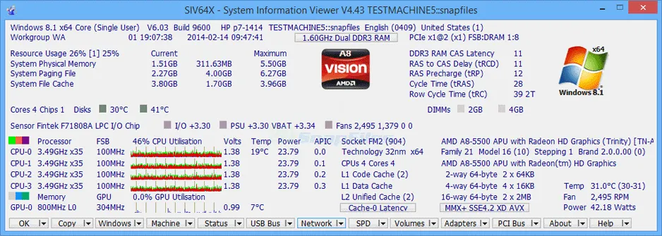 SIV System Information Viewer Capture d'écran 1