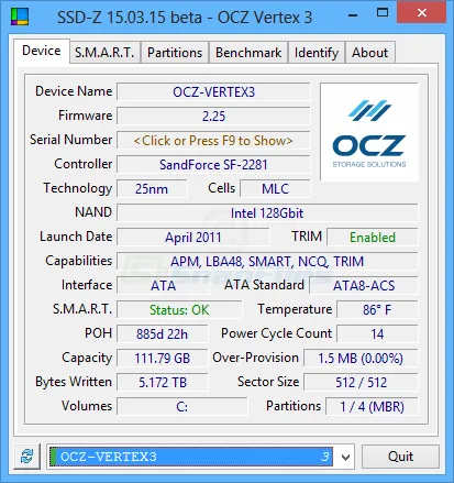 SSD-Z Capture d'écran 1