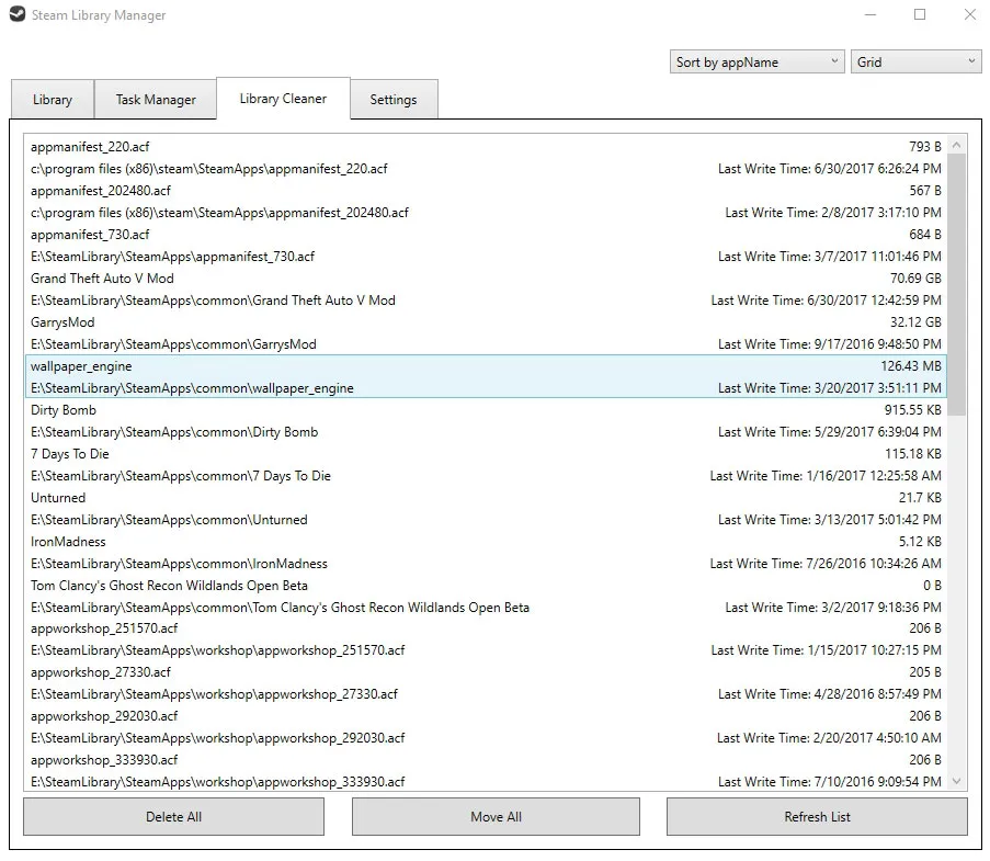Steam Library Manager Capture d'écran 2