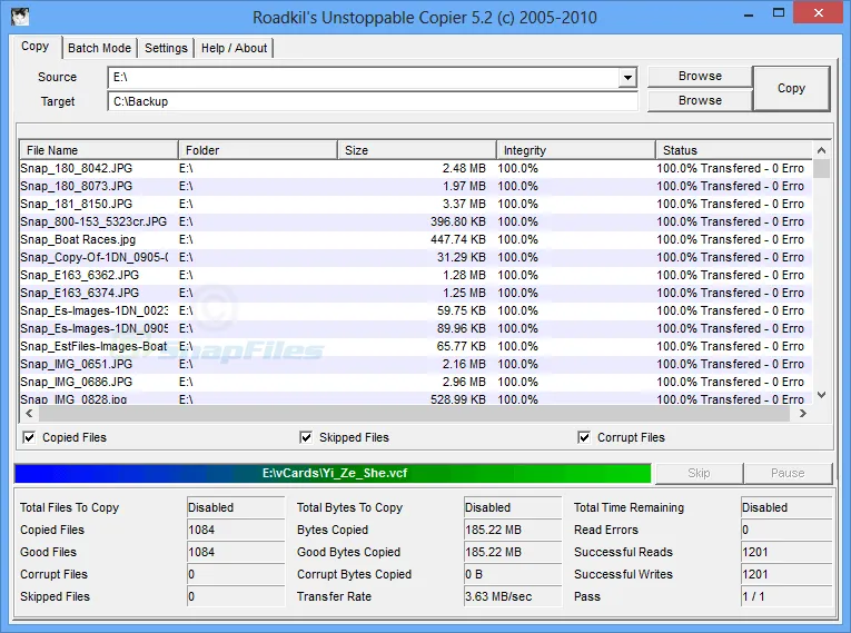 Unstoppable Copier Capture d'écran 1