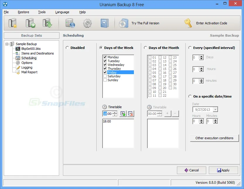 Uranium Backup Free Capture d'écran 2