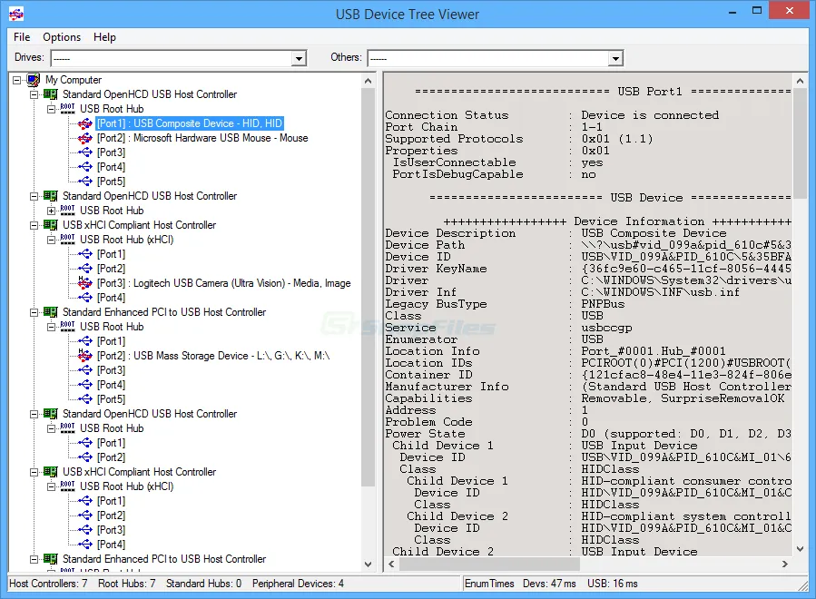 USB Device Tree Viewer Capture d'écran 2