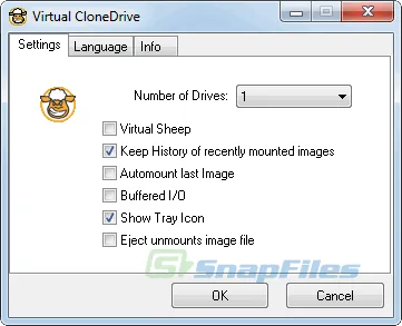 SlySoft Virtual CloneDrive Capture d'écran 1