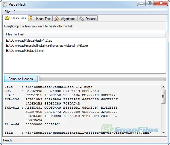 VisualHash Capture d'écran 1