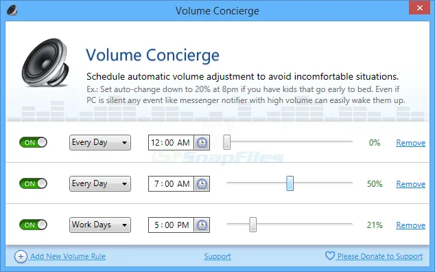 Volume Concierge Capture d'écran 1