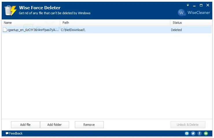 Wise Force Deleter Capture d'écran 2