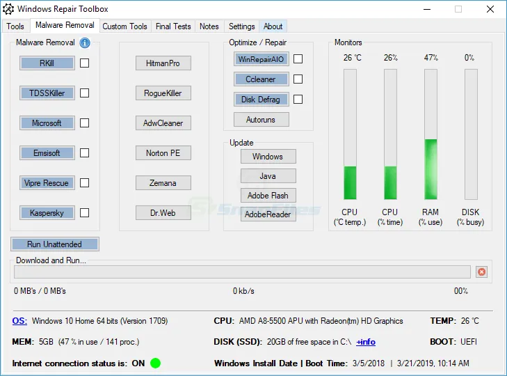 Windows Repair Toolbox Capture d'écran 2