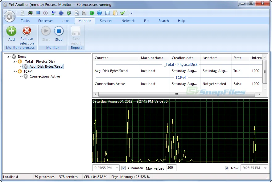 Yet Another Process Monitor Capture d'écran 2