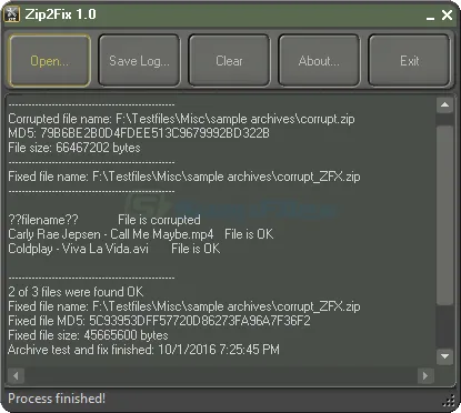 Zip2Fix Capture d'écran 2